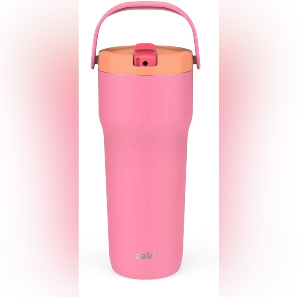 Nib Zak Designs Sutton Travel Tumbler for On the Go, 30oz (So Sweet Pink)